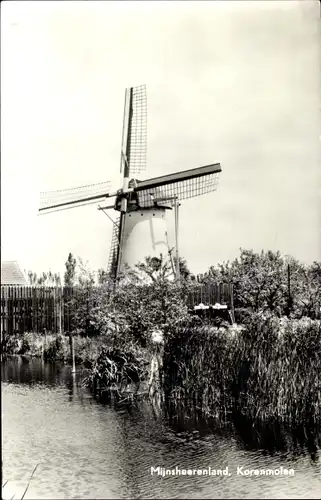 Ak Mijnsheerenland Südholland, Korenmolen