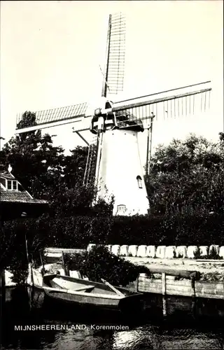 Ak Mijnsheerenland Südholland, Korenmolen