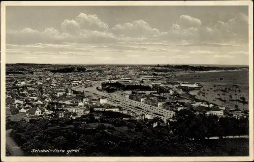 Ak Setubal Portugal, vista geral