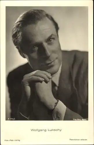 Ak Schauspieler Wolfgang Lukschy, Portrait