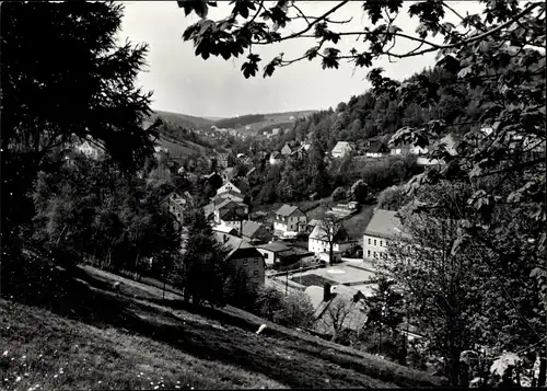 Ak Pobershau Marienberg im Erzgebirge, Gesamtansicht