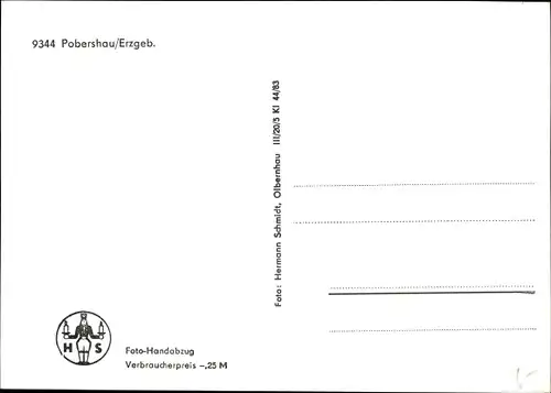 Ak Pobershau Marienberg im Erzgebirge, Gesamtansicht