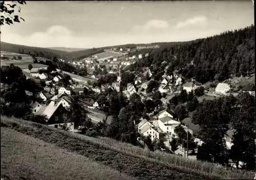 Ak Pobershau Marienberg im Erzgebirge, Gesamtansicht