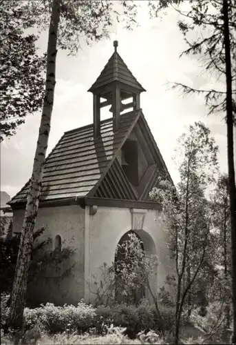 Ak Mauersberg Großrückerswalde im Erzgebirge, Gruftkapelle der Familie, Mauersberger Friedhof