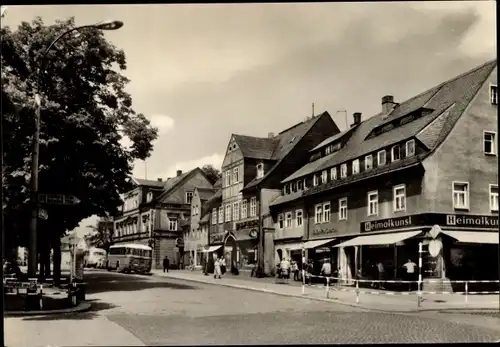 Ak Olbernhau im Erzgebirge Sachsen, Geschäft Heimatkunst