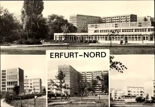 Ak Erfurt Nord in Thüringen, Kindergarten, Karl Marx Oberschule, Im Rieth, Spielplatz