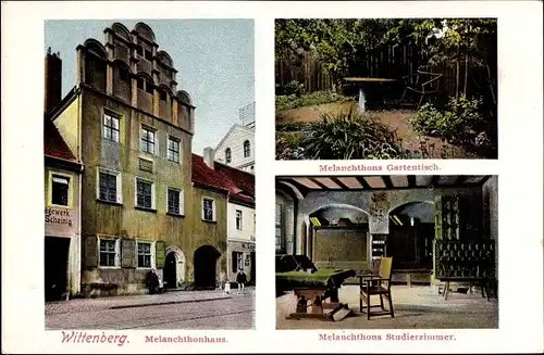 Ak Wittenberg, Melanchthons Studierzimmer, Gartentisch