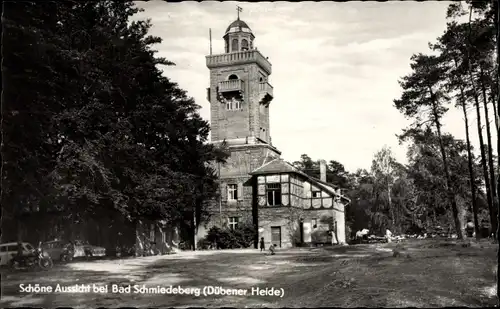 Ak Bad Schmiedeberg in der Dübener Heide, Schöne Aussicht, Aussichtsturm, Gastwirtschaft