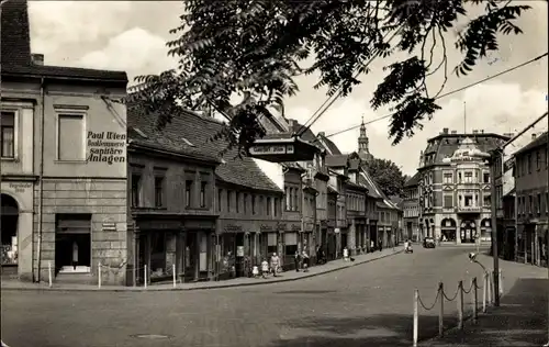 Ak Lutherstadt Eisleben, Hallesche Straße, Geschäft Paul Wien