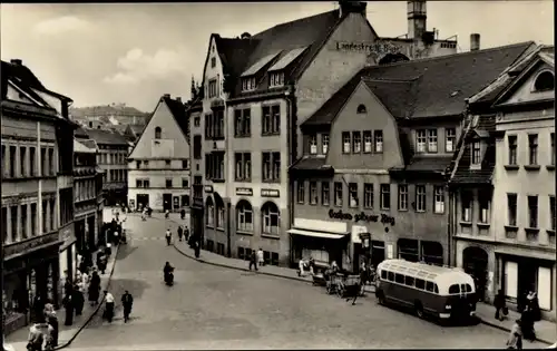 Ak Lutherstadt Eisleben in Sachsen Anhalt, Geschäftsstraße