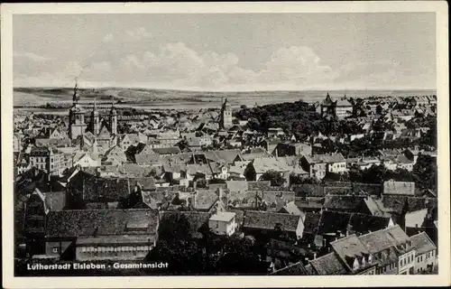 Ak Lutherstadt Eisleben in Sachsen Anhalt, Gesamtansicht