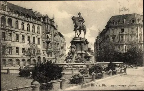Ak Köln am Rhein, Kaiser Wilhelm Denkmal