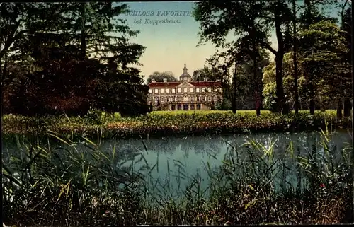 Ak Rastatt im Schwarzwald, Schloss Favorite