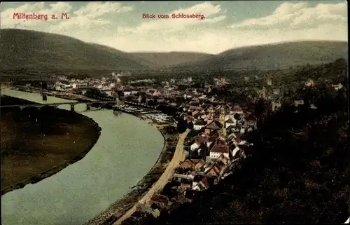 Ak Miltenberg am Main Unterfranken, Blick vom Schlossberg