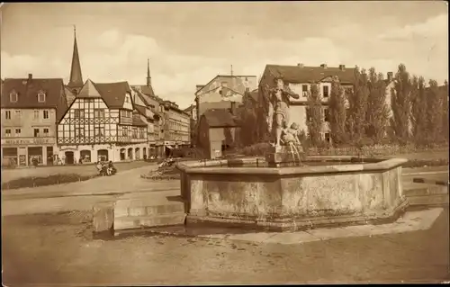 Ak Weimar in Thüringen, Marktpartie