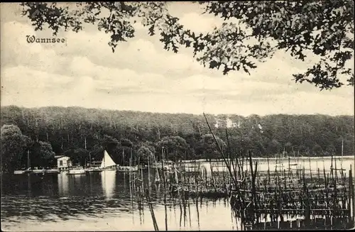 Ak Berlin Zehlendorf Wannsee, Boote