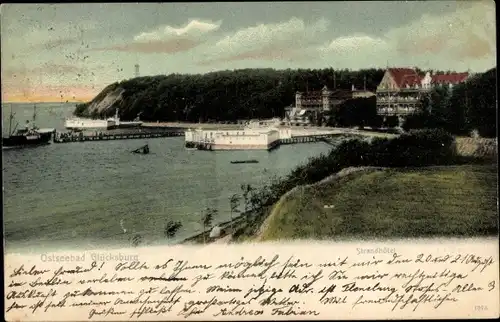 Ak Glücksburg an der Ostsee, Strandhotel