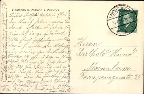 Ak Waldulm Kappelrodeck im Schwarzwald, Fliegeraufnahme