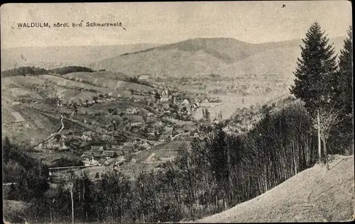 Ak Waldulm Kappelrodeck im Schwarzwald, Panorama vom Ort