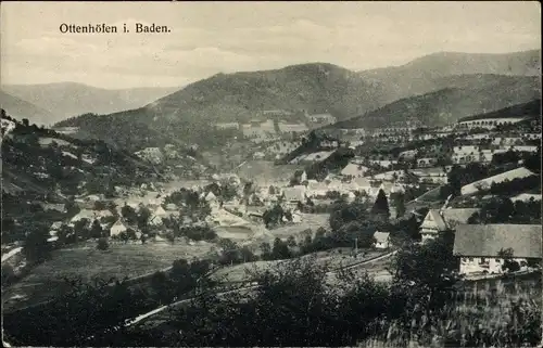 Ak Ottenhöfen im Schwarzwald, Panorama vom Ort