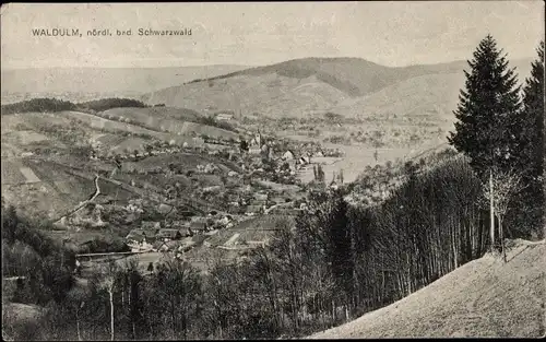 Ak Waldulm Kappelrodeck im Schwarzwald, Panorama vom Ort