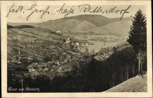 Ak Waldulm Kappelrodeck im Schwarzwald, Panorama vom Ort