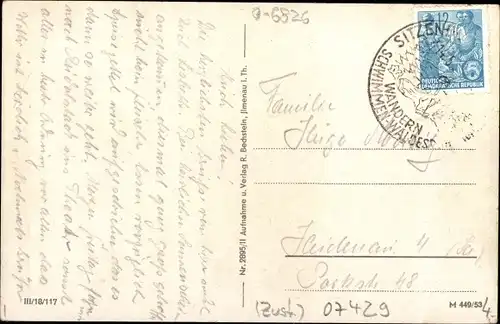 Ak Sitzendorf in Thüringen, Straßenpartie