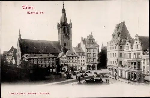 Ak Trier an der Mosel, Marktplatz