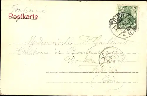 Ak Trier an der Mosel, Marktplatz