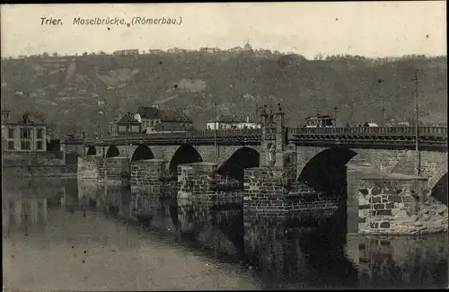 Ak Trier an der Mosel, Moselbrücke