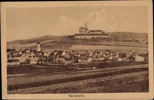 Ak Neresheim in Württemberg, Panorama vom Ort