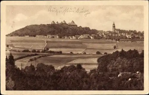 Ak Augustusburg im Erzgebirge, Gesamtansicht