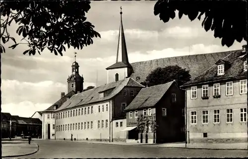 Ak Kölleda in Thüringen, Roßplatz, Kirche