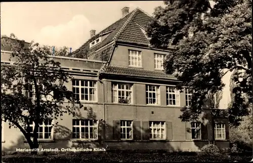 Ak Arnstadt Thüringen, Orthopädische Klinik, Rückseite