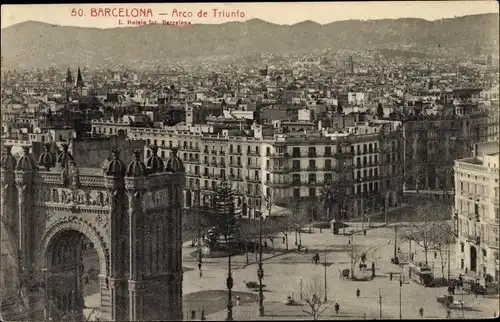 Ak Barcelona Katalonien Spanien, Arco de Triunfo