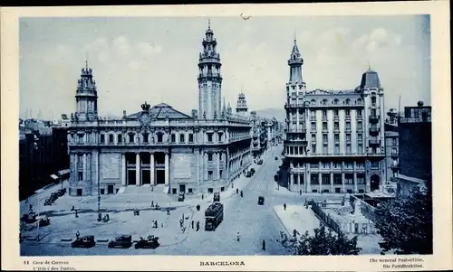 Ak Barcelona Katalonien Spanien, Casa de Correos