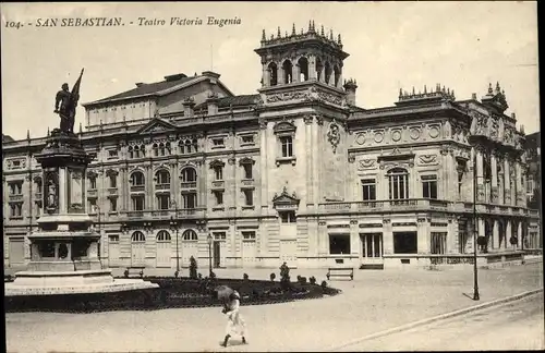 Ak Donostia San Sebastian Baskenland, Teatro Victoria Eugenia