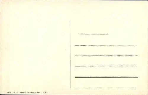 Ak Bad Ischl in Oberösterreich, Blick vom Kalavarienberg