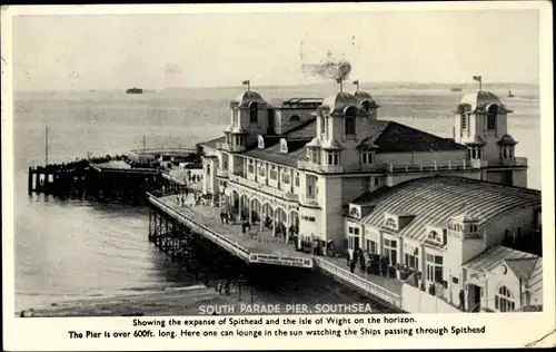 Ak Southsea Portsmouth South East England, South Parade Pier