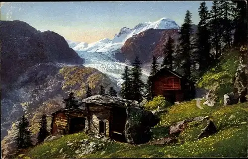 Ak Zermatt Kanton Wallis, Breithorn, Hermättje