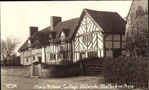 Ak Stratford upon Avon Warwickshire England, Mary Ardens Cottage Wilmcote