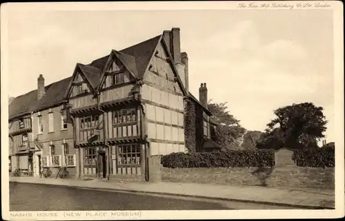 Ak Stratford upon Avon Warwickshire England, Nash's House (New Place Museum)