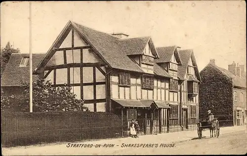 Ak Stratford upon Avon Warwickshire England, Shakespeare's House