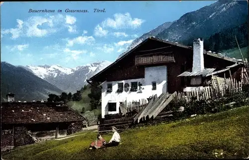 Ak Gossensaß Brenner Brennero Südtirol, Bauernhaus