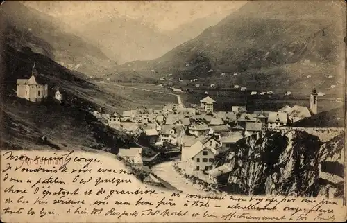 Ak Andermatt Kanton Uri, Gesamtansicht