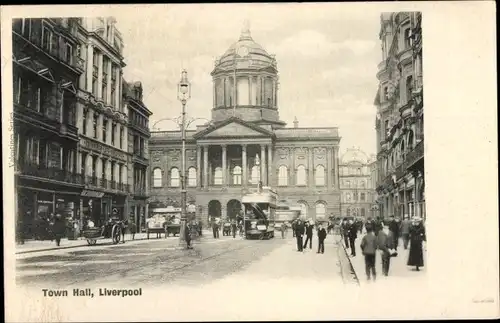 Ak Liverpool Merseyside England, Town Hall