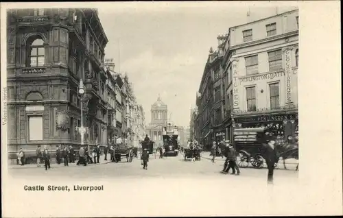 Ak Liverpool Merseyside England, Castle Street