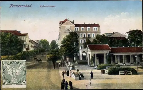 Ak Františkovy Lázně Franzensbad Reg. Karlsbad, Kaiserstraße