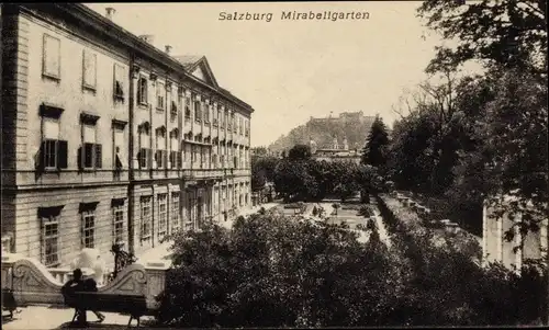 Ak Salzburg in Österreich, Mirabellgarten