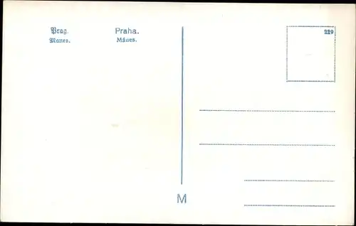 Ak Praha Prag Tschechien, Manes